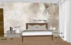 Pianca Letto in legno modello Letto e comodini  di scontato 28%- Letti