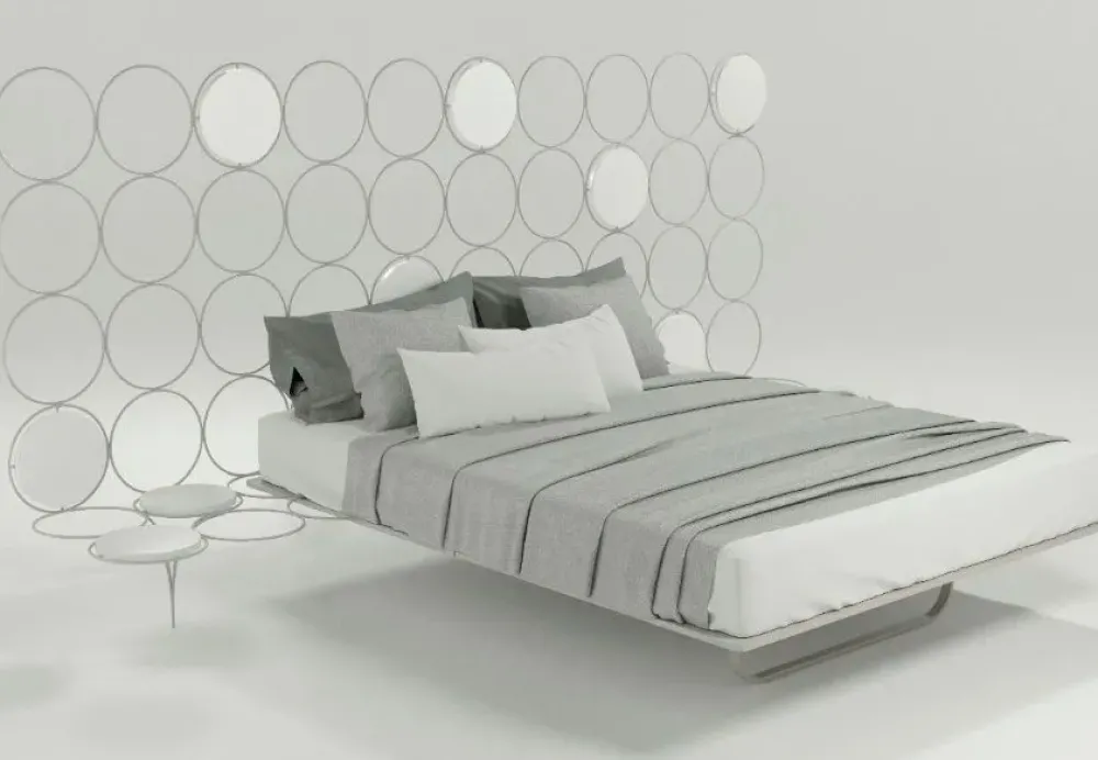 Md work LETTO Letto alta qualita cerchio italiano con comodini SCONTATO- Letti