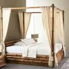 Hot Letto Letto baldachino  monson in legno e crash bambu  di scontato del 23% Letti