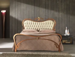 Hot Letto Letto in ferro color rame e pelle luxury   SCONTATO a PREZZI OUTLET Letti