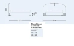 Letto Letto maxi vari rivestimenti   SCONTATO a PREZZI OUTLET^Md work