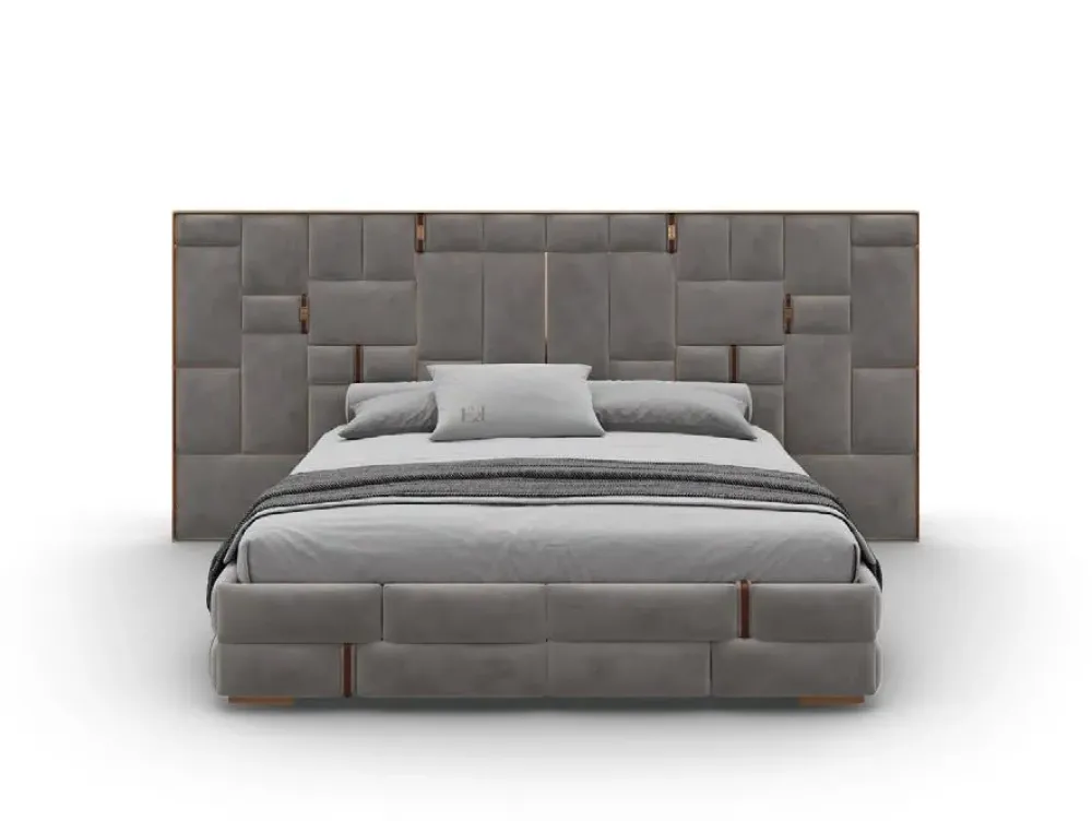 Md work Letto Letto maxi velluto acciaio di scontato del 31%- Letti