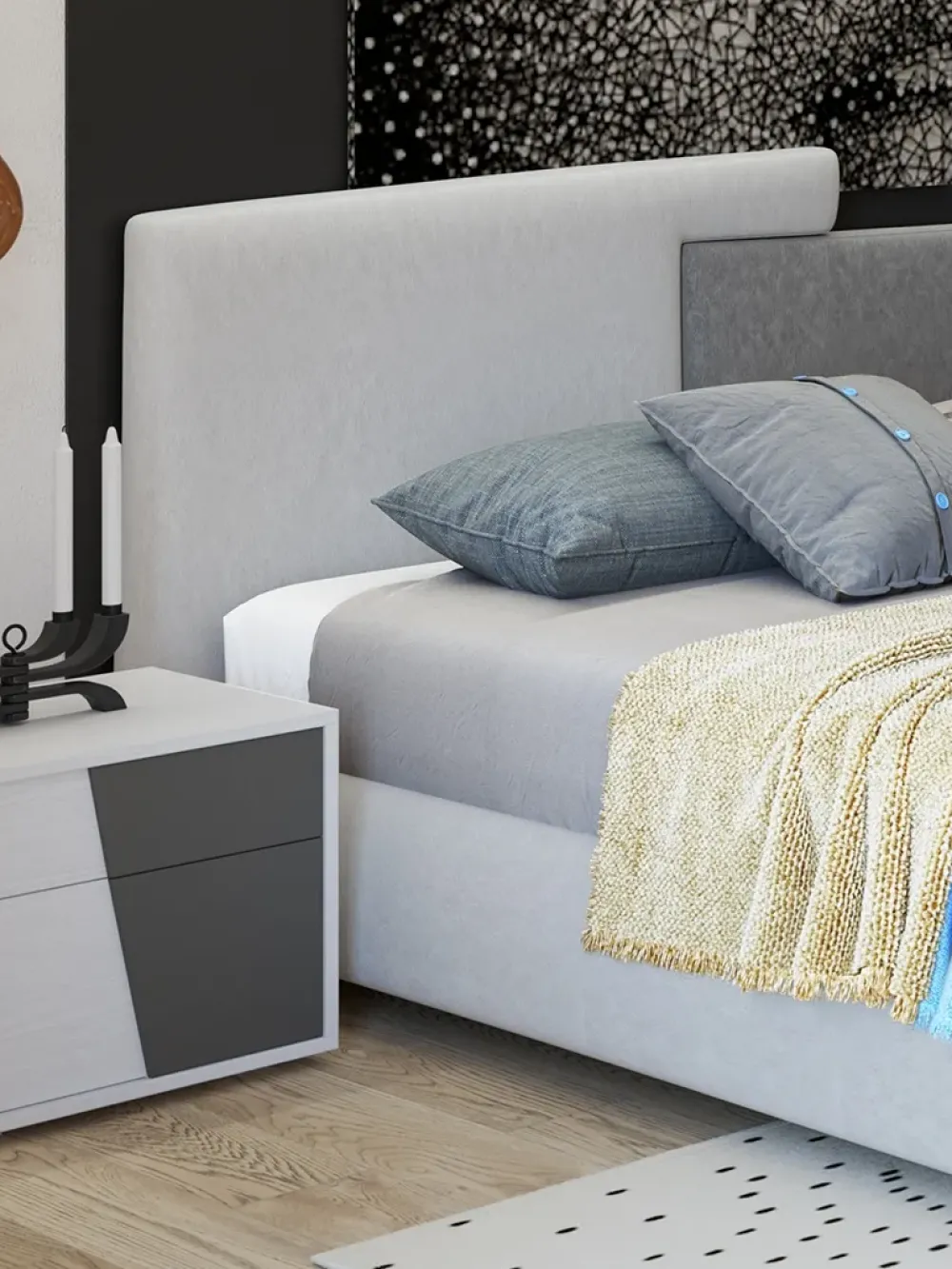 Giessegi LETTO Letto mod. cherie di con contenit. scontato del 50% in OFFERTA OUTLET- Letti