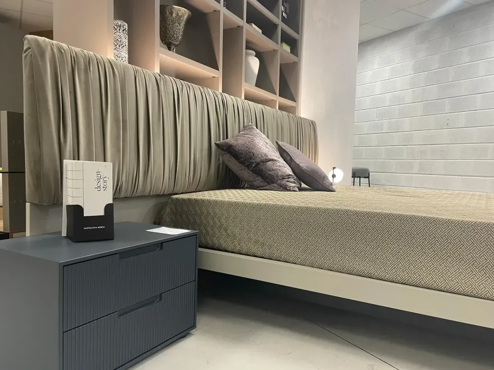 Letto Letto solano plissè di scontato del 36%^Santalucia New