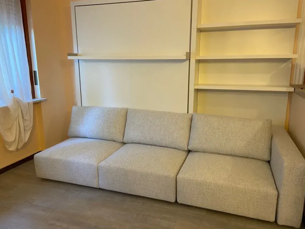 New Letto matrimoniale a scomparsa Swing - 1 bracciolo a prezzo ribassato Letti