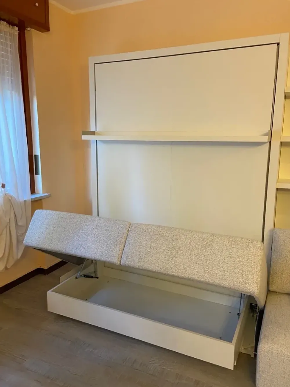 New Letto matrimoniale a scomparsa Swing - 1 bracciolo a prezzo ribassato Letti