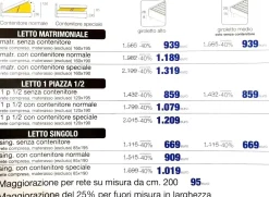 Letto matrimoniale Amelia con uno sconto IMPERDIBILE^Salvetti Online