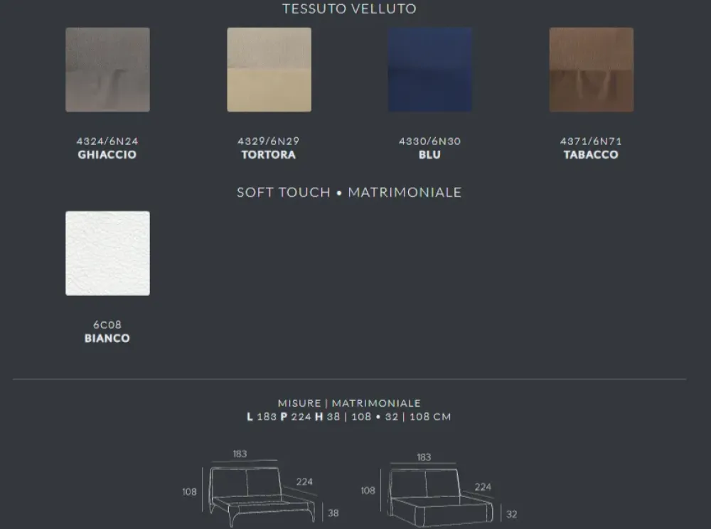 Letto matrimoniale Angel con uno sconto IMPERDIBILE^Target Point Sale