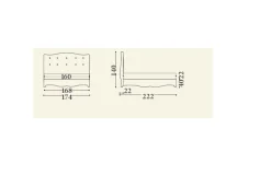 Md work Letto matrimoniale classico Luxury toscano a prezzo scontato- Letti