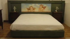 Collezione esclusiva Letto matrimoniale con affresco dipinto a mano scontato del -60%- Letti