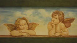 Collezione esclusiva Letto matrimoniale con affresco dipinto a mano scontato del -60%- Letti