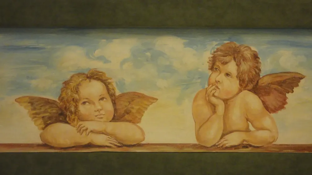 Collezione esclusiva Letto matrimoniale con affresco dipinto a mano scontato del -60%- Letti