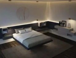 Fimar Letto matrimoniale con contenitore Sorvolo a prezzo ribassato- Letti