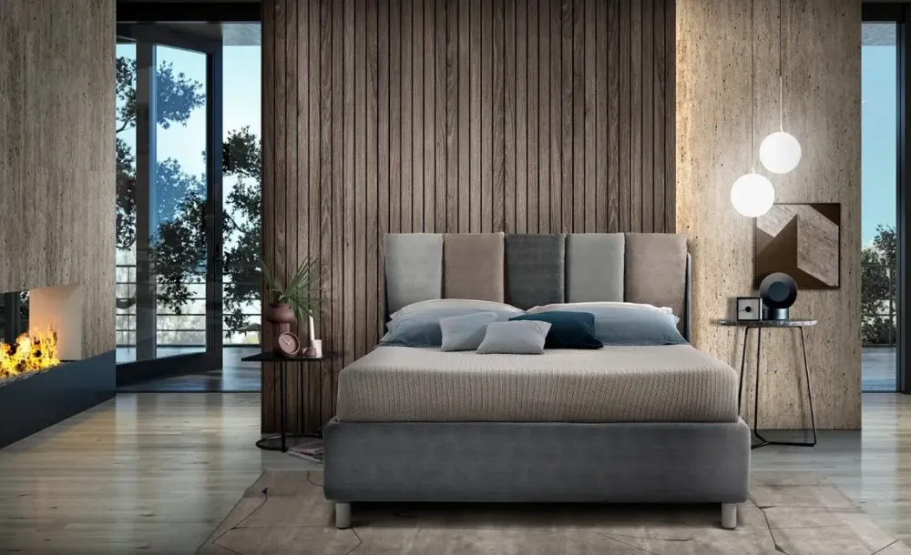 Letto matrimoniale con contenitore Pillow a prezzo scontato^Artigiana letti Sale