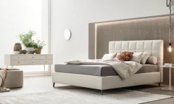 V&nice Letto matrimoniale con contenitore Victor trapuntato a prezzo ribassato- Letti