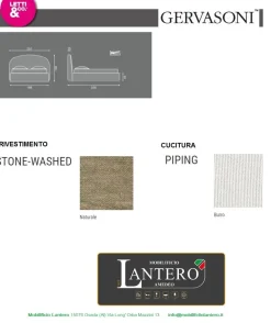 Letto matrimoniale con contenitore Bold a prezzo ribassato^Gervasoni