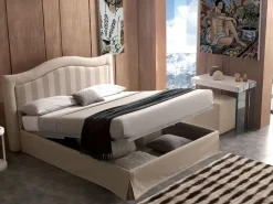 Letto matrimoniale con contenitore Chicago a prezzo scontato^Artigianale Sale