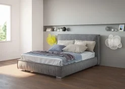 Outlet Letto matrimoniale con contenitore Letto mod.sand di con  contenitore scontato del 30% a prezzo ribassato Letti