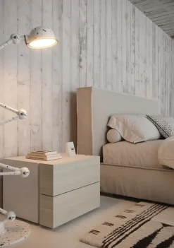 Outlet Letto matrimoniale con contenitore Letto mod.sand di con  contenitore scontato del 30% a prezzo ribassato Letti