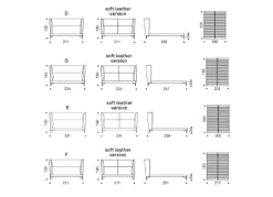 Cattelan Italia Letto matrimoniale con gambe Ludovic a prezzo ribassato- Letti