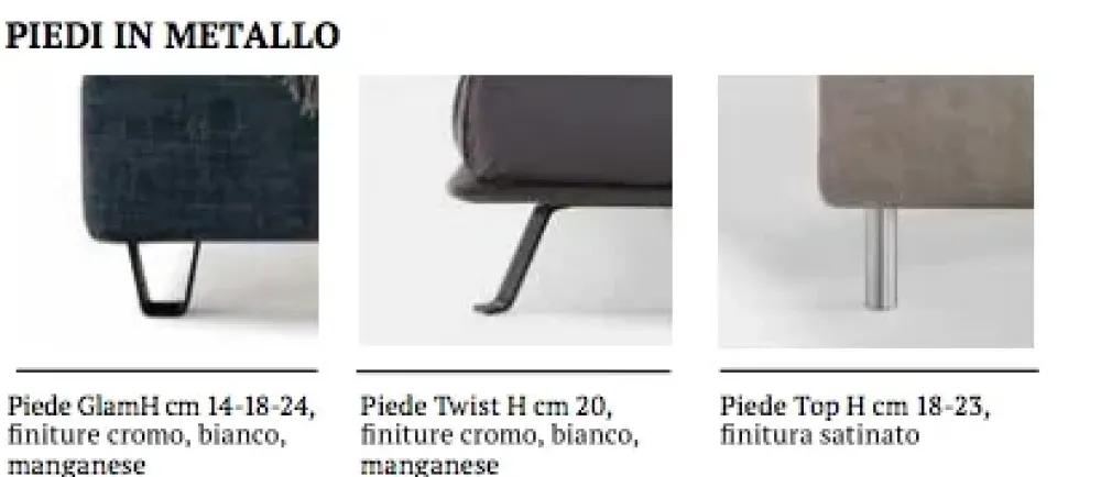 Md work Letto matrimoniale con gambe Jool s. a prezzo scontato- Letti