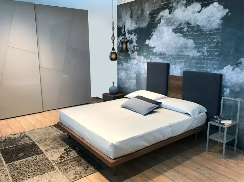 Letto matrimoniale con gambe Letto sistema skyline a prezzo ribassato^Tomasella Discount