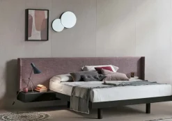 Letto matrimoniale con giroletto Fuji a prezzo scontato^Artigianale Best