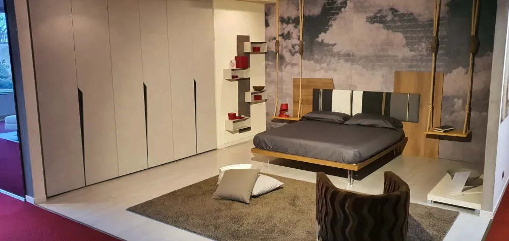 Clearance Letto matrimoniale con giroletto Diagonal a prezzo scontato Letti