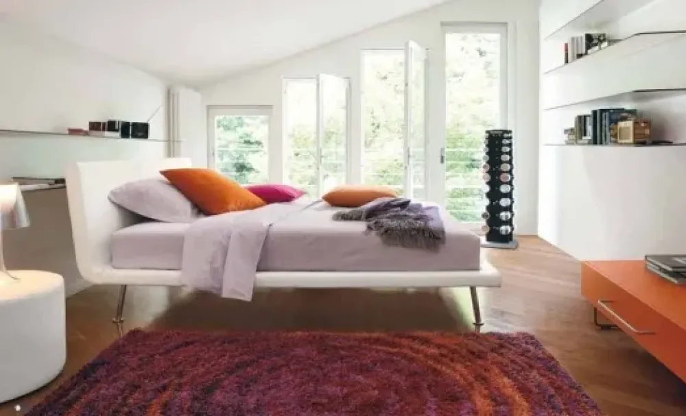 Outlet Letto matrimoniale con giroletto Aspen twils a prezzo ribassato Letti