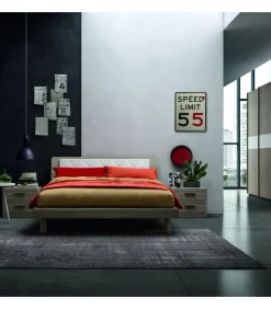 New Letto matrimoniale con giroletto Vela a prezzo ribassato Letti