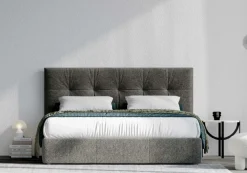 Clearance Letto matrimoniale con giroletto Kim a prezzo scontato Letti