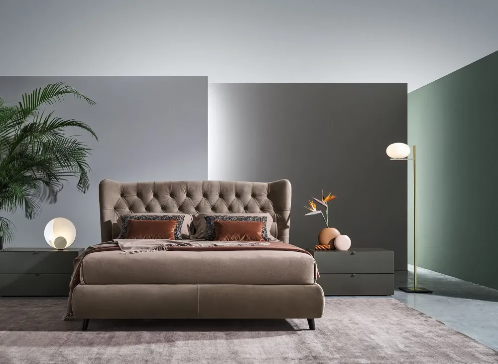 Online Letto matrimoniale con giroletto Tommy a prezzo riservato Letti