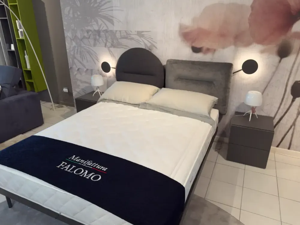 Outlet Letto matrimoniale con pediera Bishape a prezzo ribassato Letti