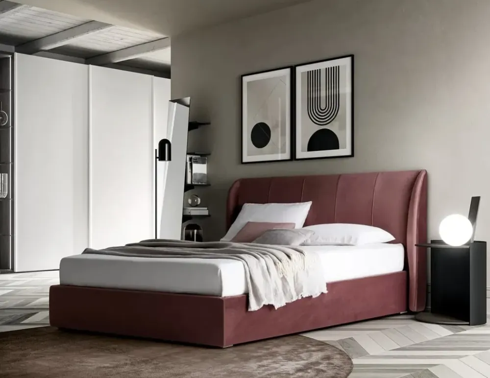 Letto matrimoniale con piedini Scirocco a prezzo scontato^Santalucia Online