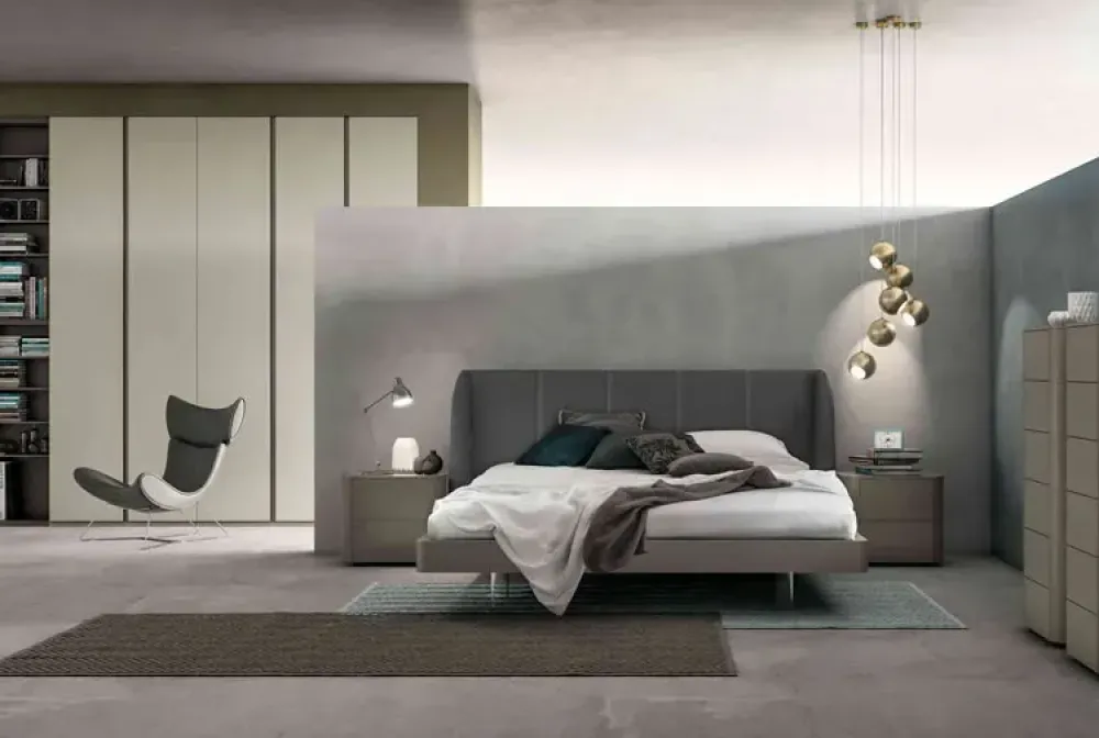 Letto matrimoniale con piedini Scirocco a prezzo scontato^Santalucia Online