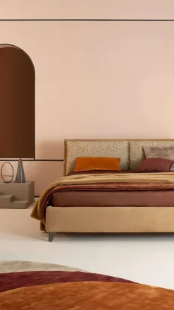 Online Letto matrimoniale con piedini Artico a prezzo ribassato Letti