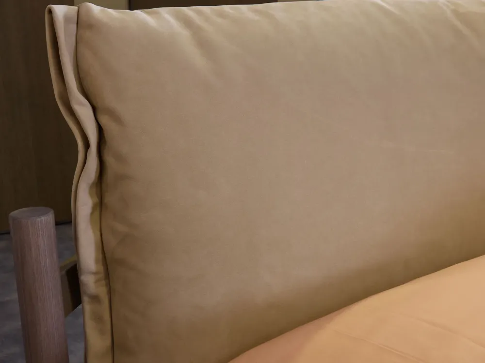 New Letto matrimoniale con piedini Cayman outlet a prezzo scontato Letti