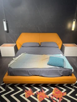 Letto matrimoniale design Origami a prezzo scontato^Novaluna Outlet