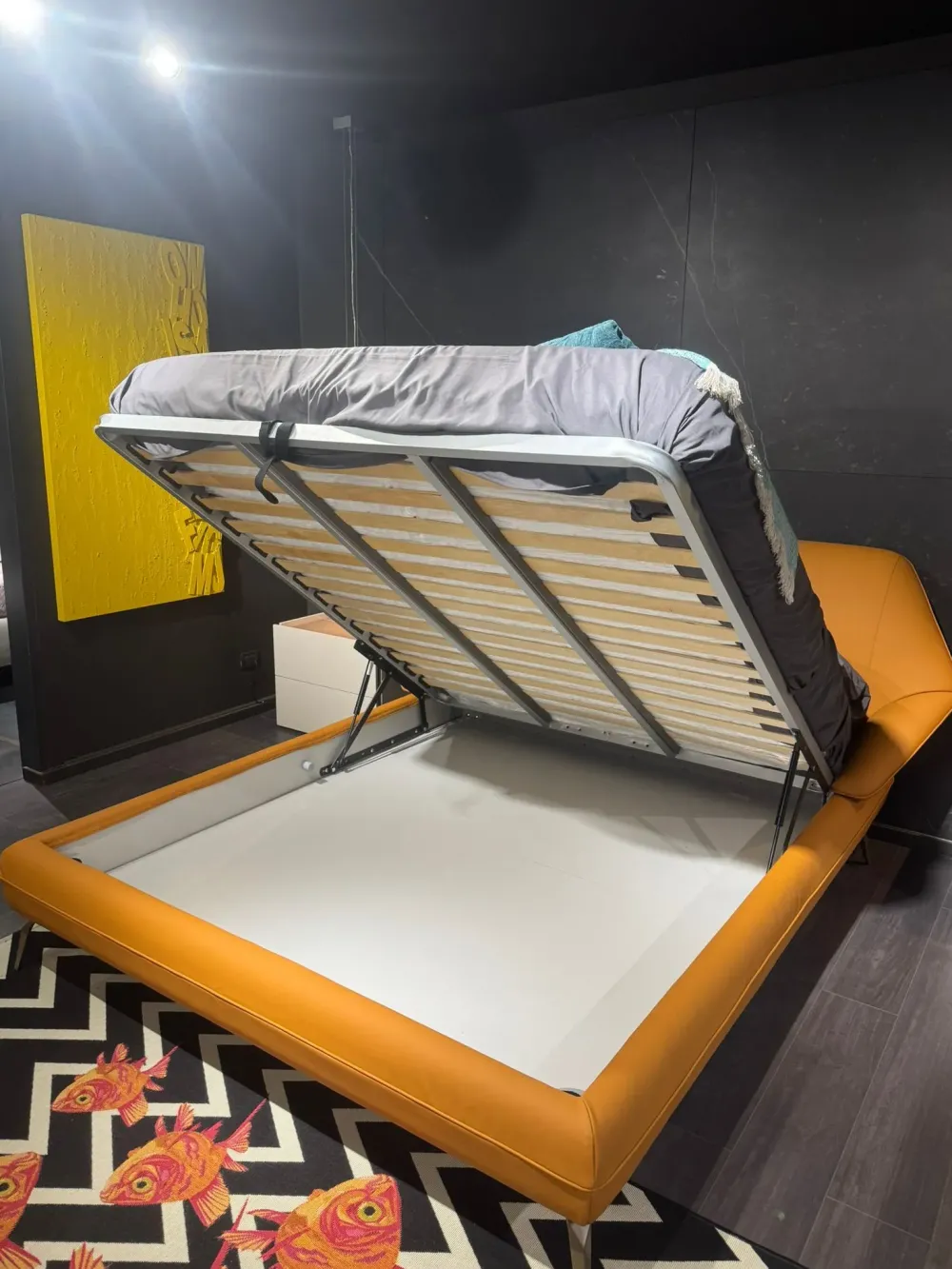 Letto matrimoniale design Origami a prezzo scontato^Novaluna Outlet