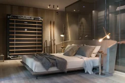 Letto matrimoniale design Noctis a prezzo scontato Letti