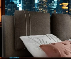 Letto matrimoniale design Letto imbottito road a prezzo scontato^Mobilificio Bellutti Sale