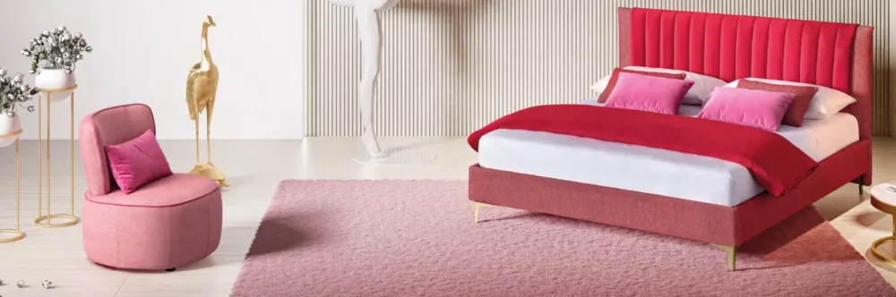 Letto matrimoniale design Phlox a prezzo ribassato^Le Comfort New