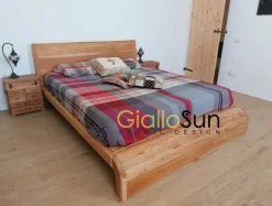 Letto matrimoniale design Letto wave legno teak a prezzo ribassato^Outlet Etnico Hot