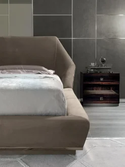 Letto matrimoniale design Letto luxury pelle vellutata maxi 200x200 a prezzo scontato^Md work