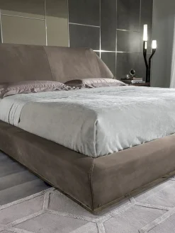 Letto matrimoniale design Letto luxury pelle vellutata maxi 200x200 a prezzo scontato^Md work
