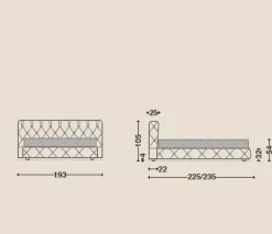 Sale Letto matrimoniale Letto luxury mod italia con uno sconto IMPERDIBILE Letti