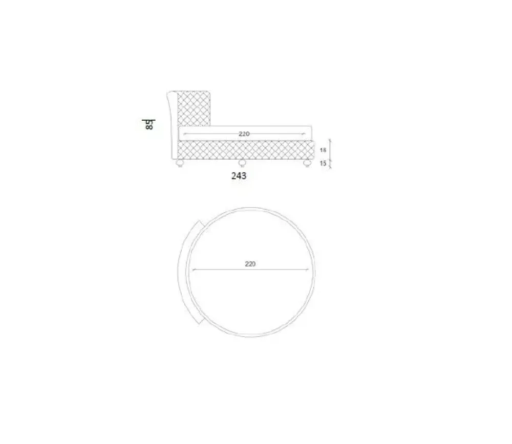Best Letto matrimoniale Letto rotondo luxury velluto con uno sconto IMPERDIBILE Letti