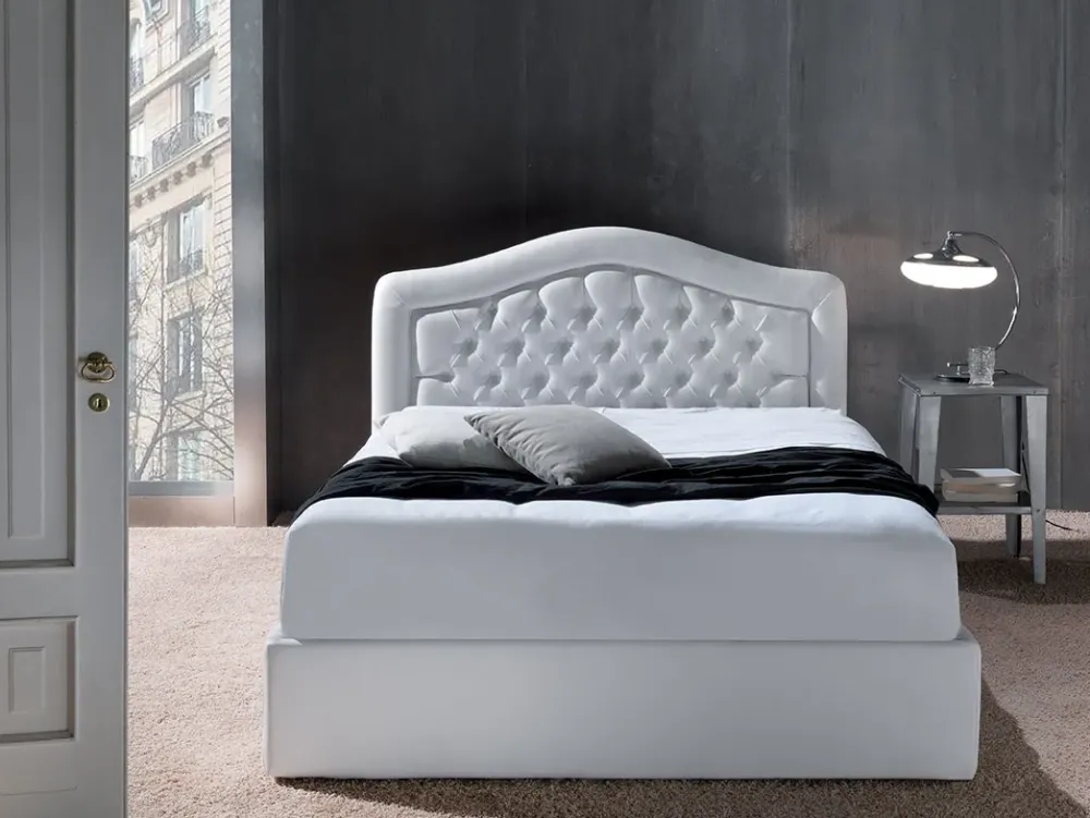 Outlet Letto matrimoniale Letto bellagio con contenitore o senza con uno sconto del 44% Letti