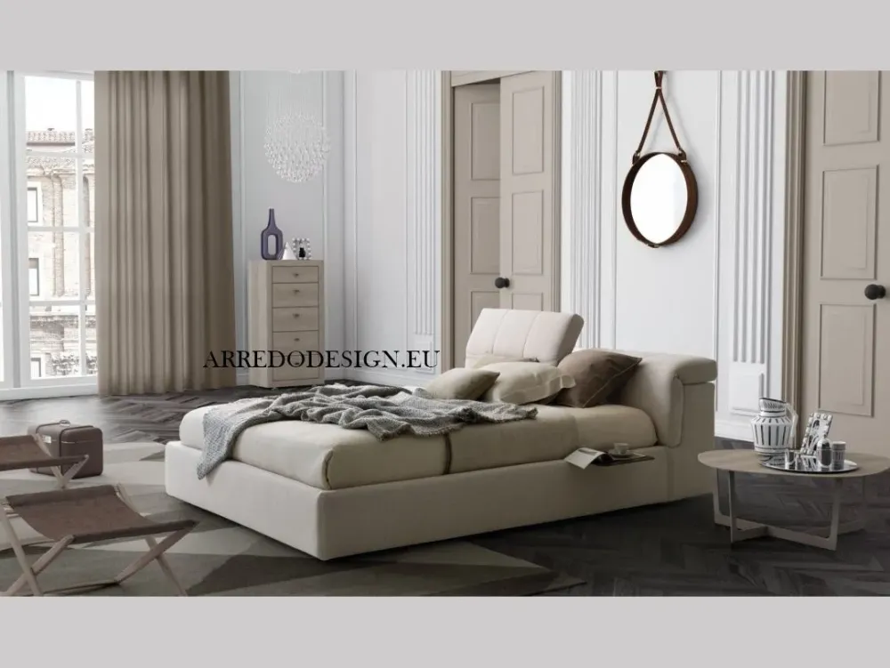 Letto matrimoniale moderno Tower a prezzo ribassato^Le Comfort New
