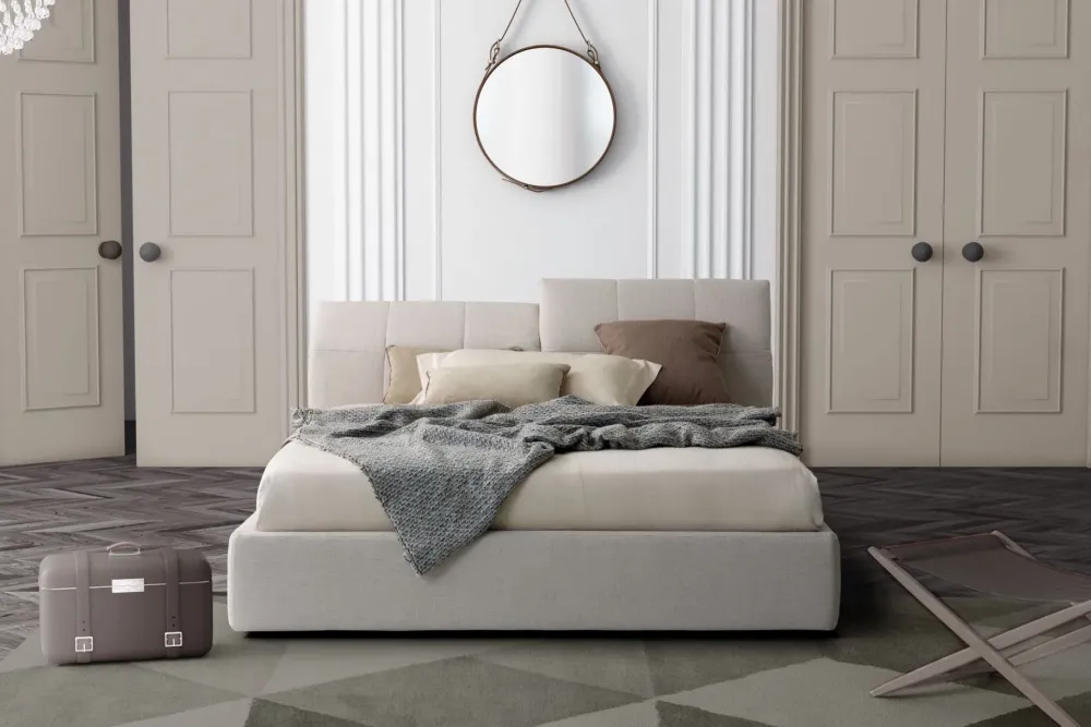 Letto matrimoniale moderno Tower a prezzo ribassato^Le Comfort New